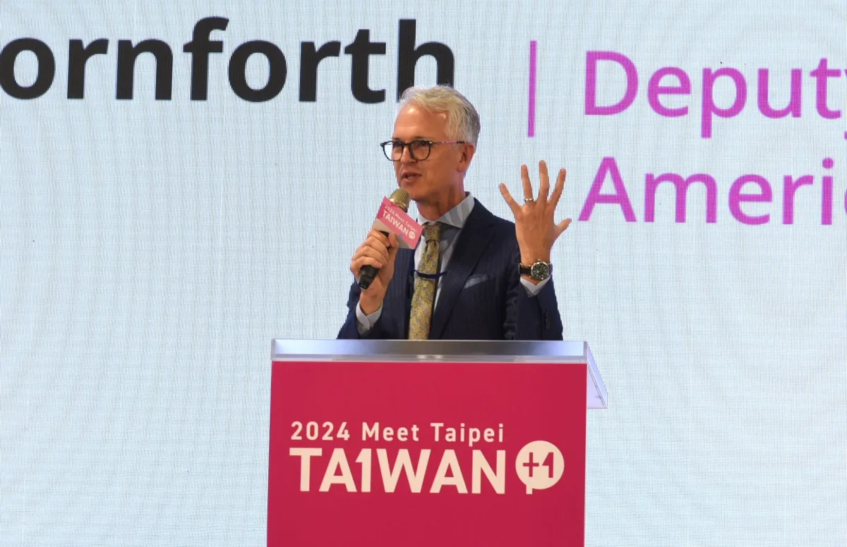 Jeremy Cornforth, Deputy Director of the American Institute in Taiwan (AIT) at the 2024 Meet Taipei Startup Festival