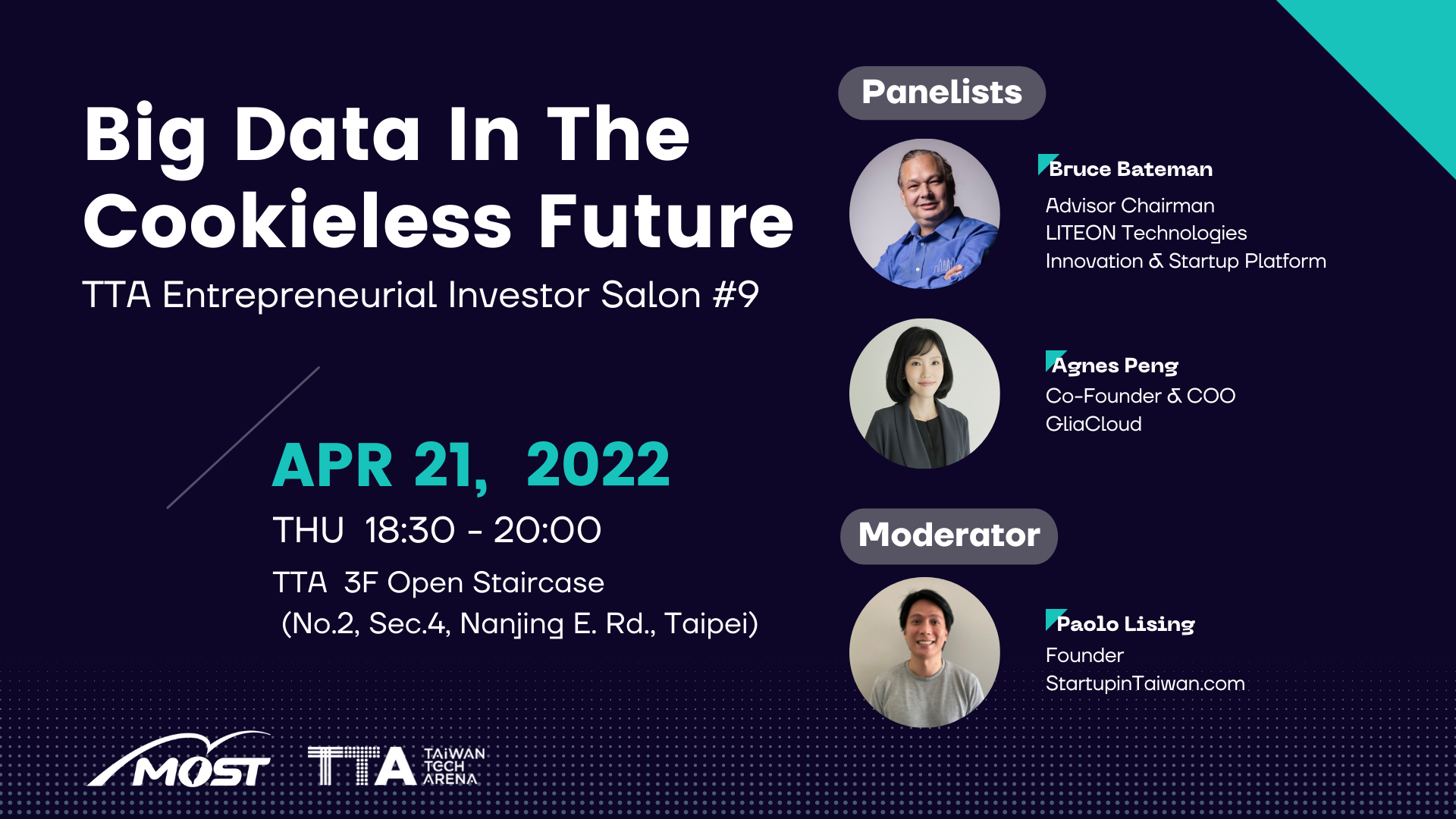 TTA Entrepreneurial Investor Salon｜Big Data In The Cookieless Future