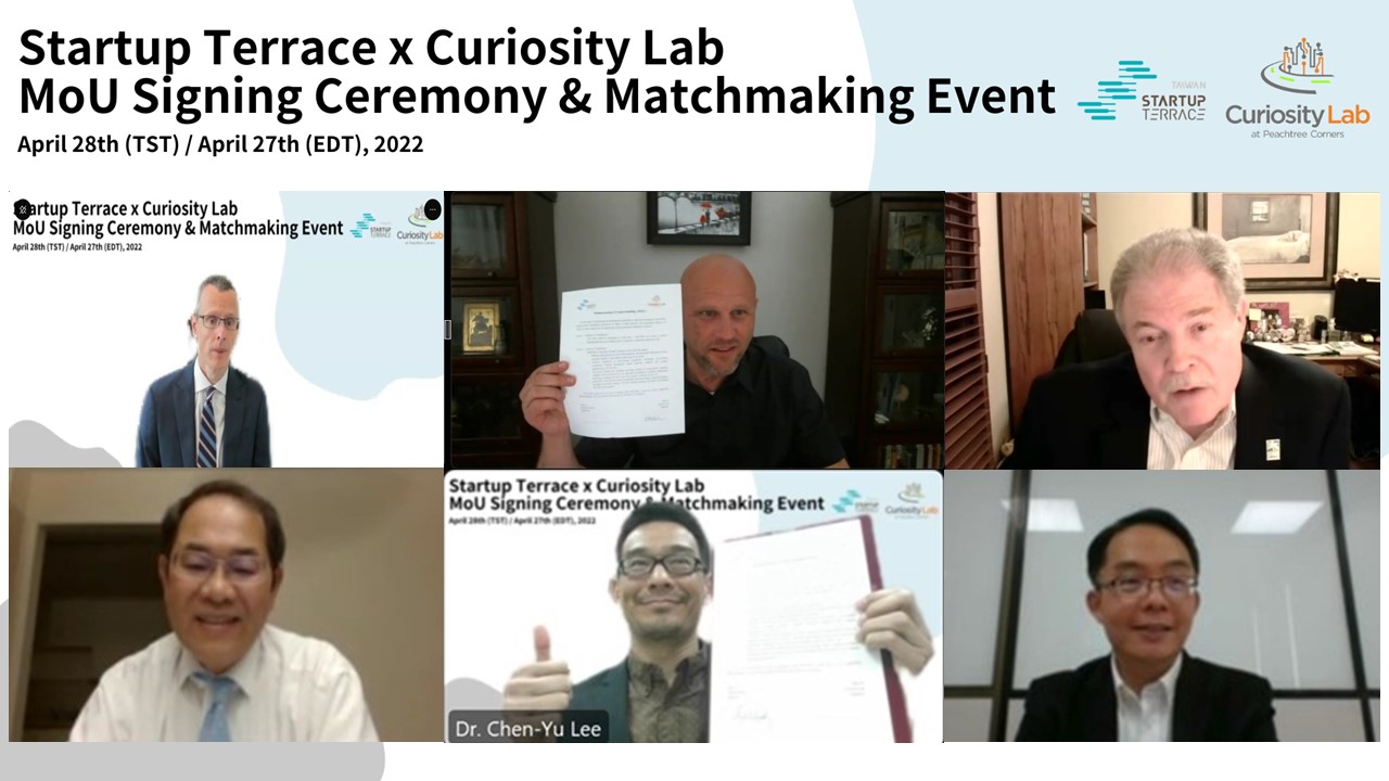 Keep Encouraging International Collaboration, Startup Terrace signed the MoU with Curiosity Lab