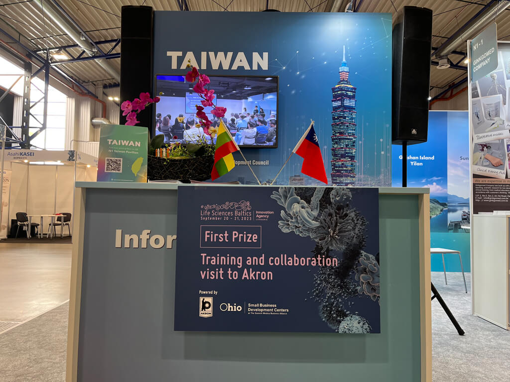 福寶科技參加經濟部中小及新創企業署「深耕中東歐計畫」，在波羅地海生命科學展為台灣拿下 First Prize 首獎，也建立了福寶科技進軍歐洲市場的信心。