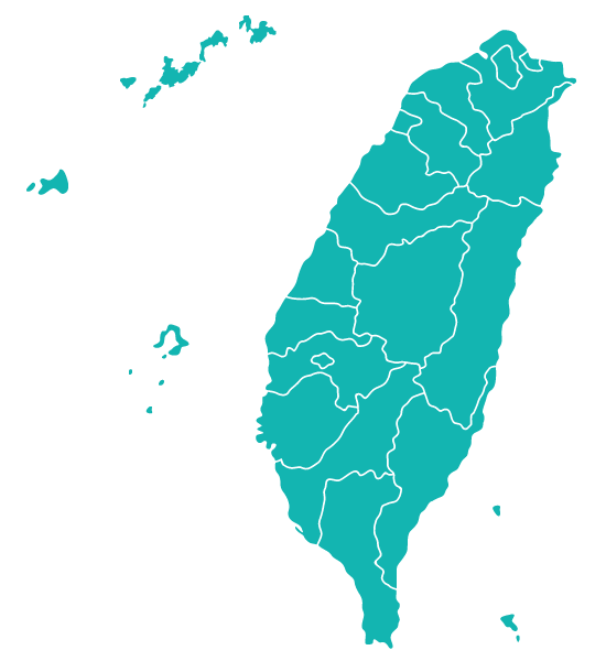 台灣藍綠色底圖
