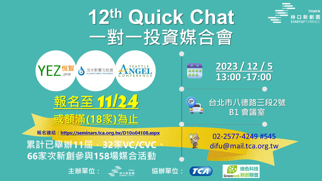 2023 12th Quick Chat一對...