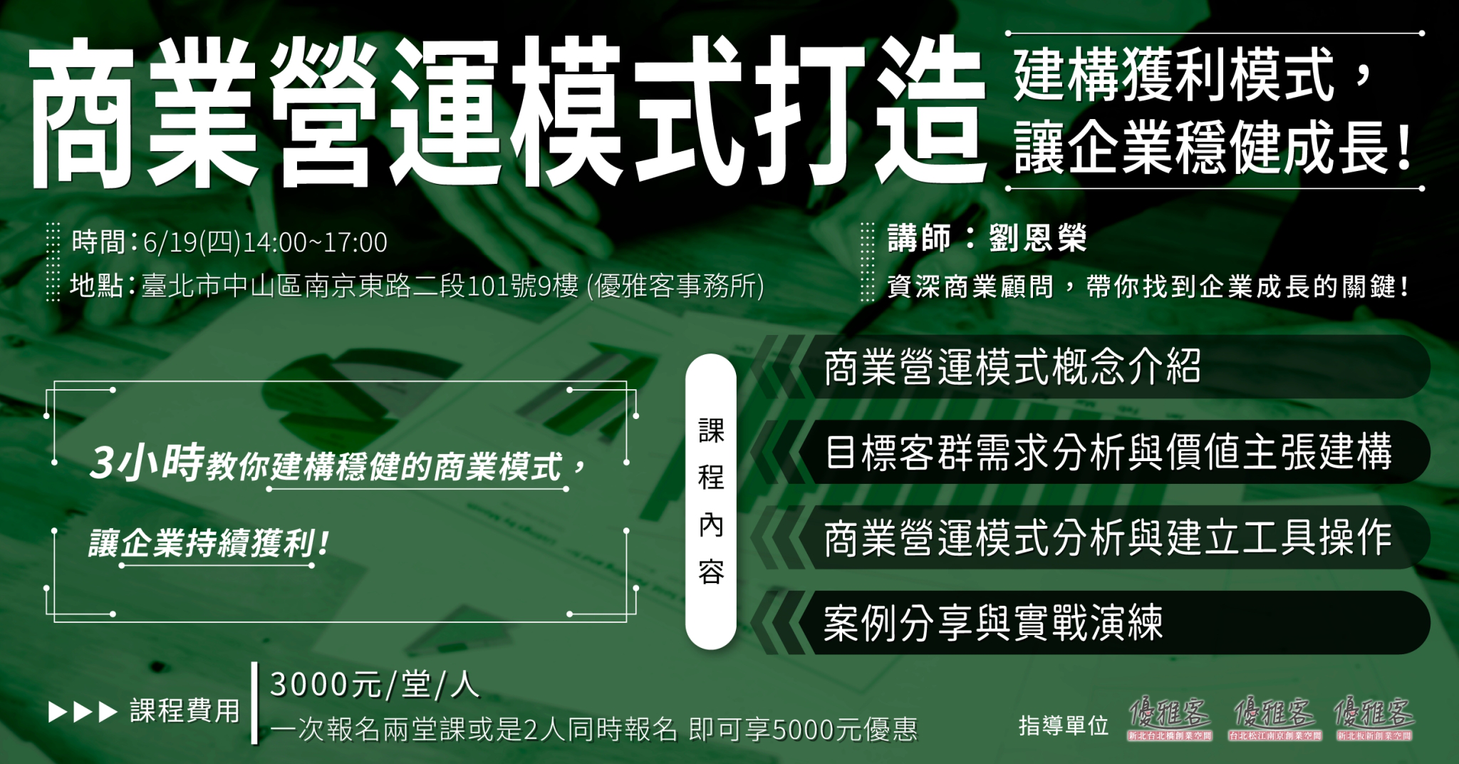 《創業加速四部曲─商業營運模式打造》