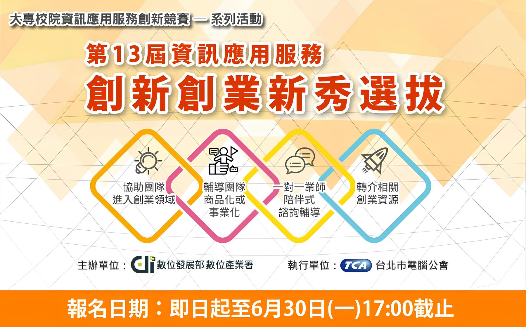 2025第13屆資訊應用服務創新創業新秀選拔