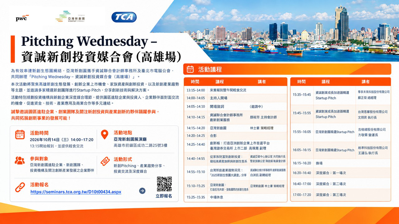 Pitching Wednesday－資誠新...