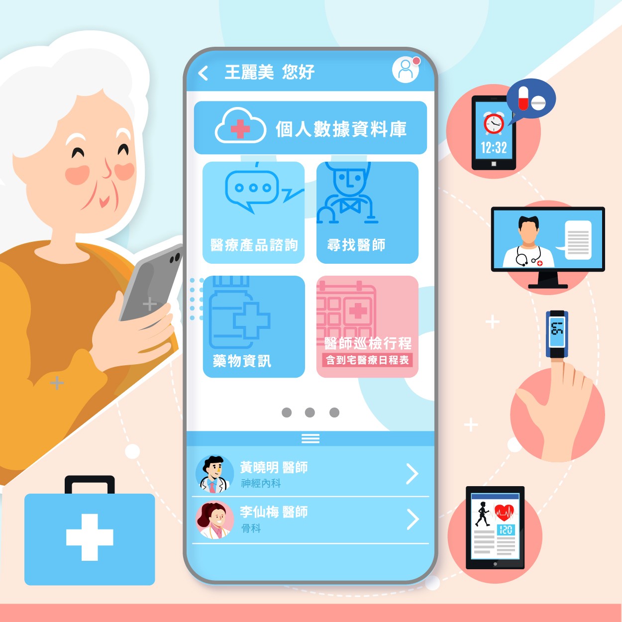 一般規格：行動醫療物聯網logo圖