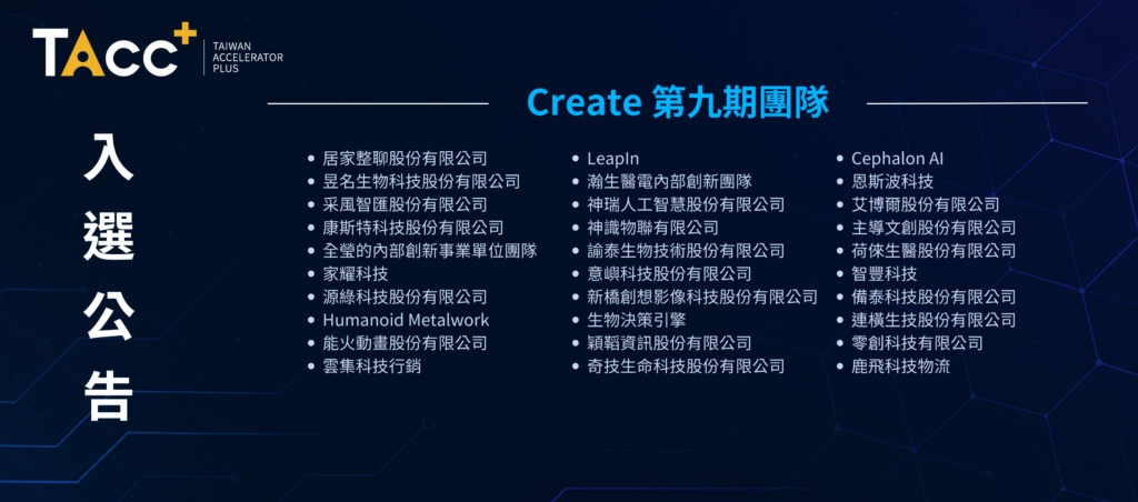 Create 第九期入選團