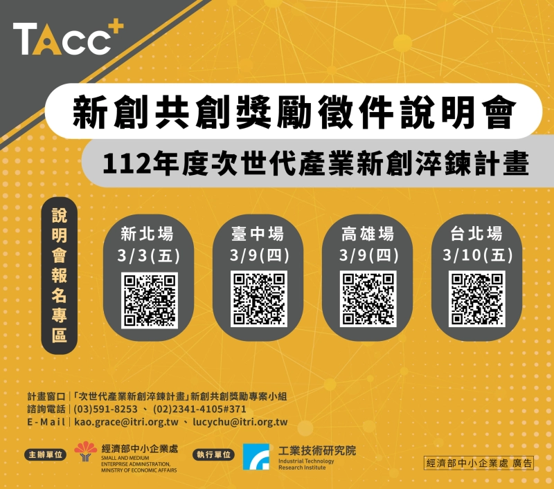 112年度新創共創獎勵徵件說明會 - 圖片 1